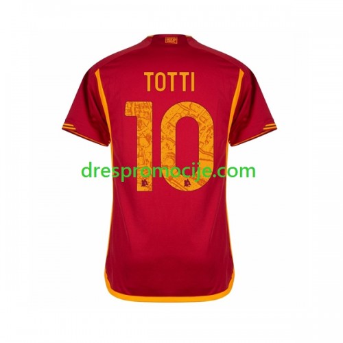 A.S. Roma Totti 10 Dres Domaći 2023/2024 Kratkih Rukava A.S. Roma Totti 10 Dres Domaći 2023/2024 Kratkih Rukava